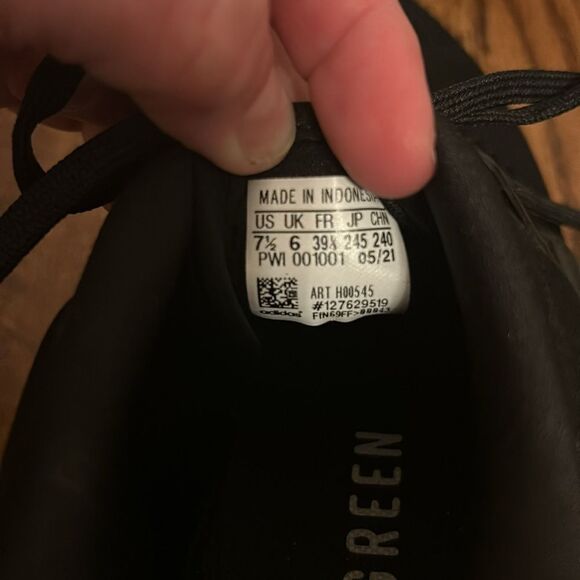 Adidas Primegreen Shoes Men Sz 7.5 Black Running Athletic Comfort PWI001001 - Picture 6 of 6